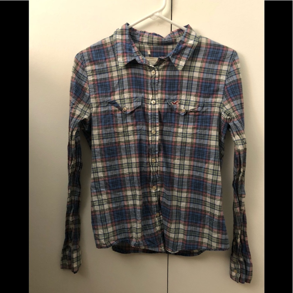 Hollister Plaid Button Up Shirt